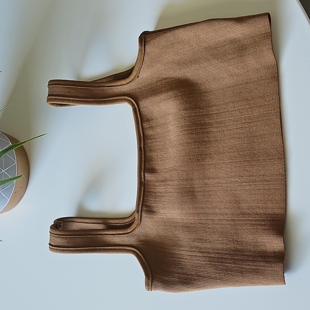 Zara Camel Knit Bra Top - Picture 4 of 4